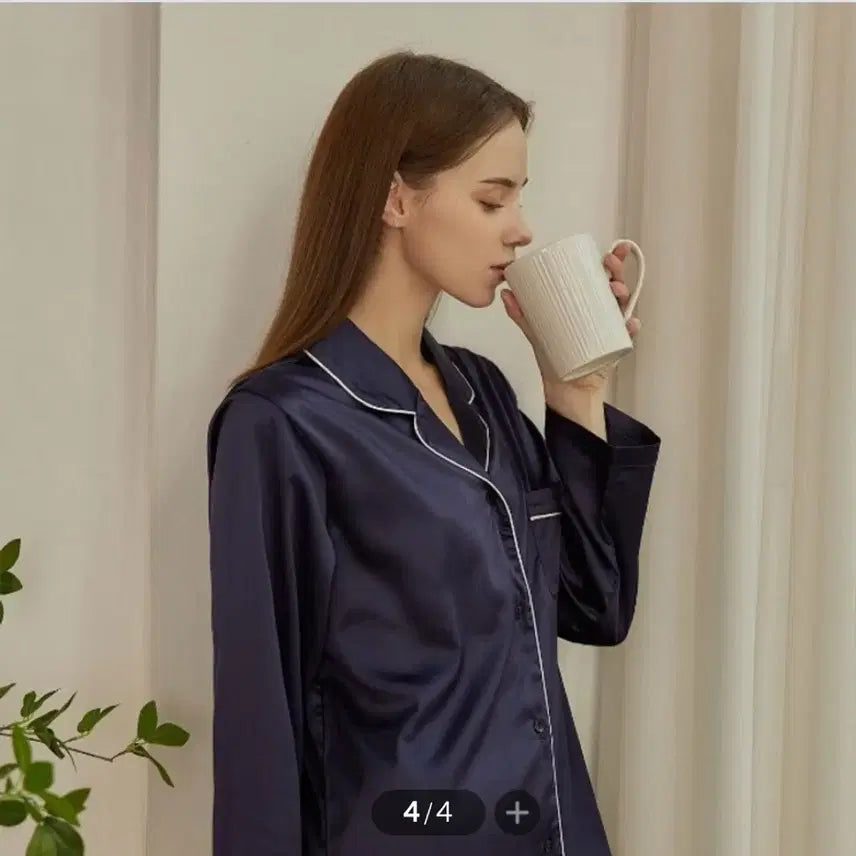 [BUNJANG] Solve Silk Fit Pajama Set / [새상품] 솔브 실크핏 잠옷세트 (정가 55,000원)