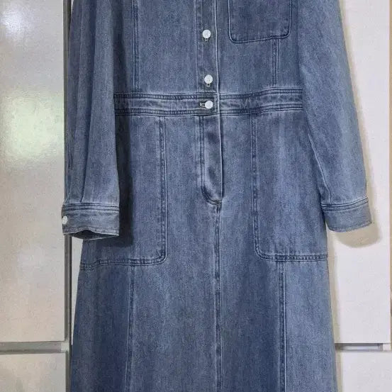 [BUNJANG] Thursday Island Denim Long Dress / Thursday Island 데님 롱 원피스