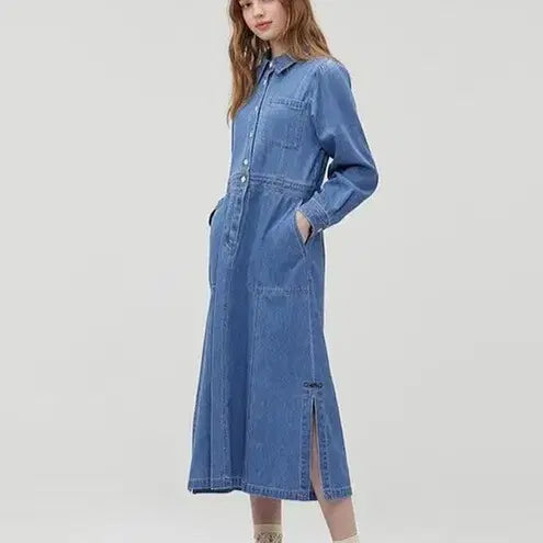 [BUNJANG] Thursday Island Denim Long Dress / Thursday Island 데님 롱 원피스
