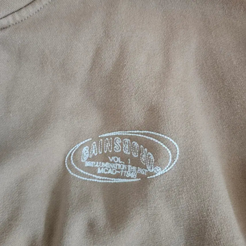 [BUNJANG] Gainsborough Color Blocking Half-Zip Sweatshirt / 게인스보로 기모 컬러웨이 배색 하프집업 맨투맨 티셔츠 베이지