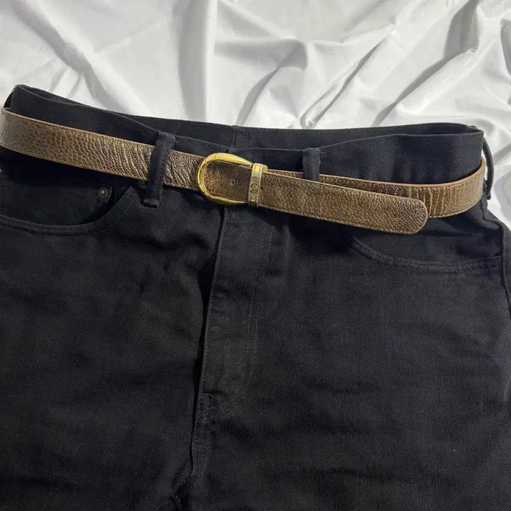 [BUNJANG] Kaiyo Ostrich Leather Belt / Kaiyo 오스트리치 레더 벨트 타조 가죽