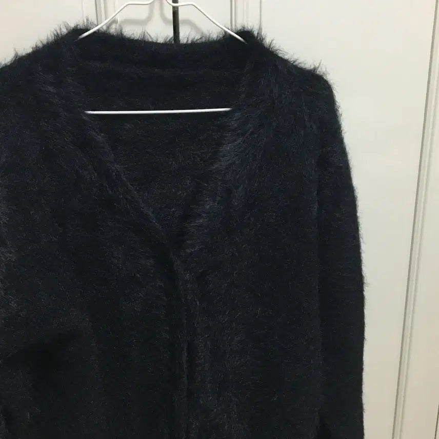 [BUNJANG] Angora Knit Cardigan / 블랙 앙고라 니트 가디건