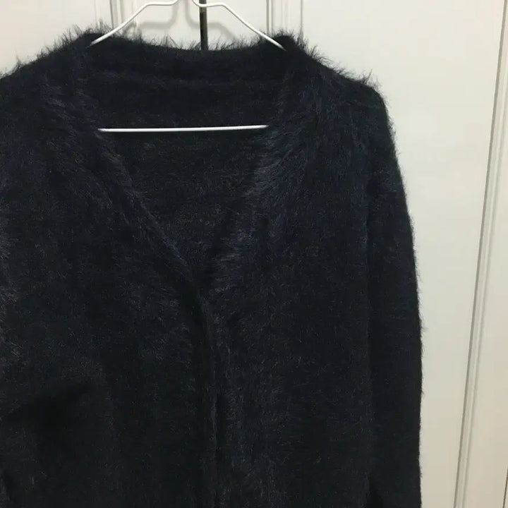 [BUNJANG] Angora Knit Cardigan / 블랙 앙고라 니트 가디건