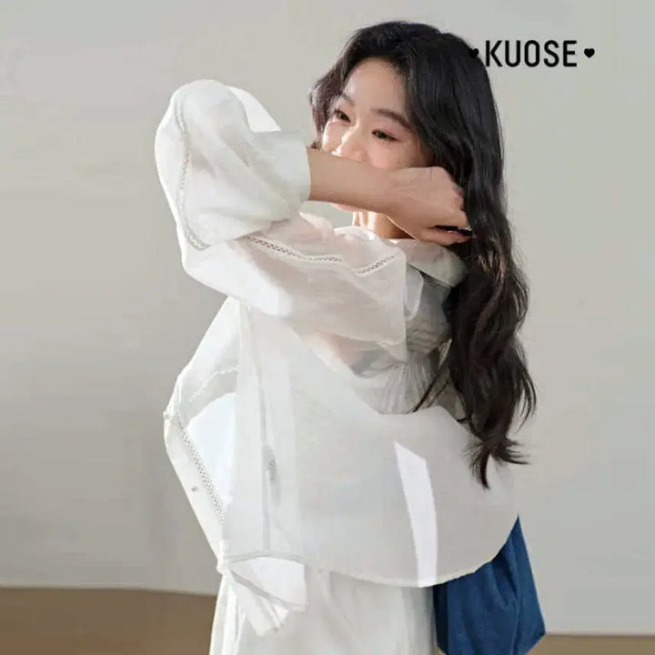 [BUNJANG] KUOSE Iridescent Overlay Lyocell Shirt / 쿠오세(KUOSE) 이리디센트 오버레이 리오셀 셔츠 프리사이즈 새상품