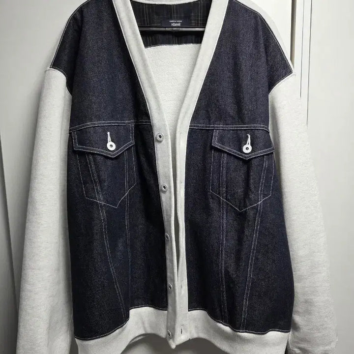 [BUNJANG] Comme des Garcons Homme Plus Denim Sweat Mix Cardigan / 꼼데가르송 옴므플러스 가디건