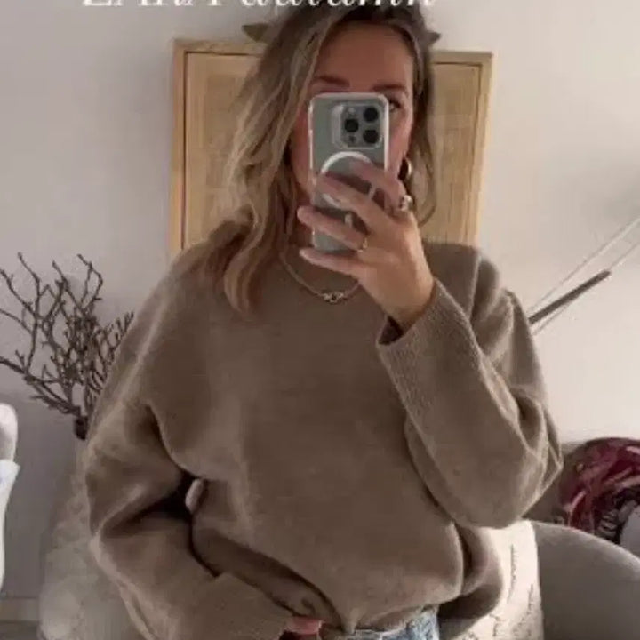 [BUNJANG] ZARA Wool Beige Knit Sweater / ZARA 울95% 베이지니트