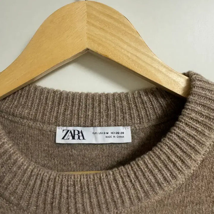 [BUNJANG] ZARA Wool Beige Knit Sweater / ZARA 울95% 베이지니트