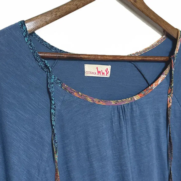 [BUNJANG] Titikaka Ethnic Halter Neck Top / 일본빈티지 티티카카 판쵸판초핏 에스닉홀터넥끈티 모리걸하구미룩갸루y2k히피
