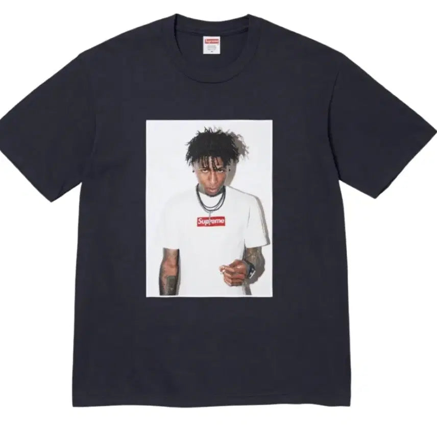 [BUNJANG] Supreme NBA YoungBoy Photo T-Shirt (Navy) / 슈프림 NBA YoungBoy 포토 티셔츠 네이비