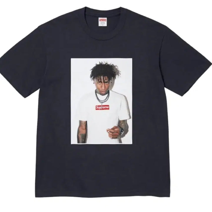 [BUNJANG] Supreme NBA YoungBoy Photo T-Shirt (Navy) / 슈프림 NBA YoungBoy 포토 티셔츠 네이비