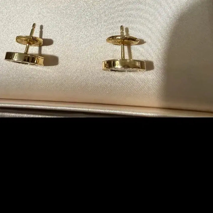 [BUNJANG] Bvlgari Onyx K18 Earrings / 불가리 피어스 오닉스 K18