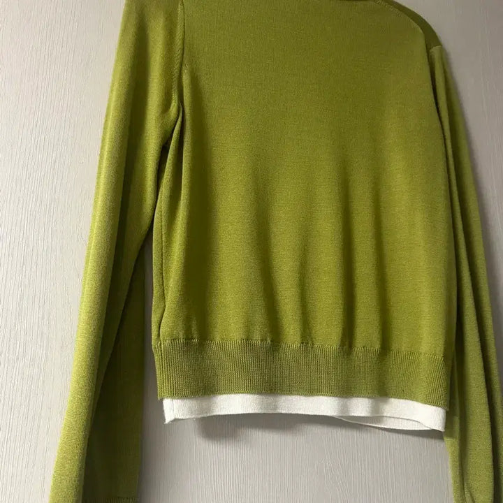 [BUNJANG] A.P.C Olive Green Cardigan / A.P.C올리브그린 가디건