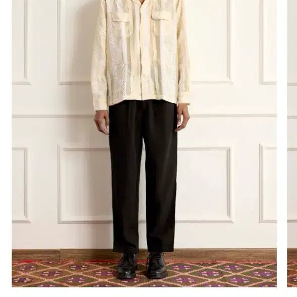 [BUNJANG] Harago Lace Patch Shirt / Harago 하라고 레이스 패치 셔츠