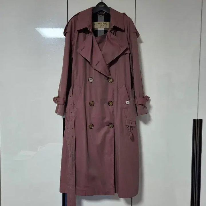 [BUNJANG] Burberry Trench Coat Pink Purple / 정품 버버리 트렌치 코트 핑크 퍼플