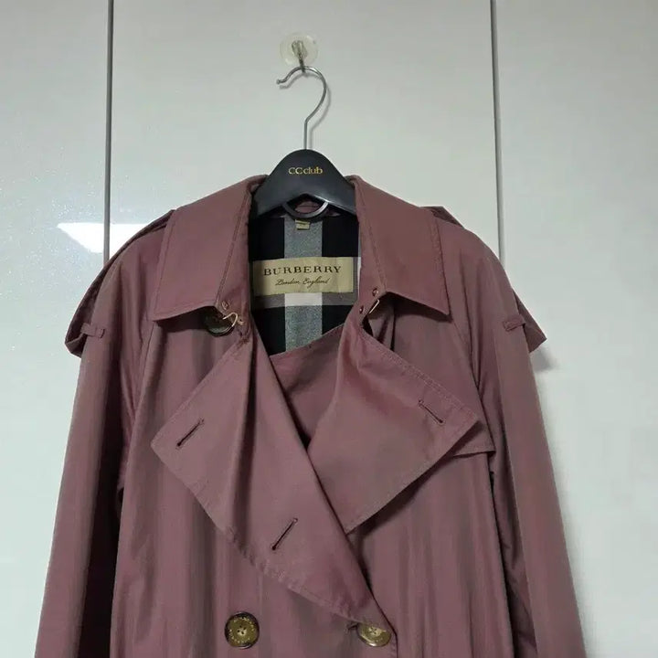 [BUNJANG] Burberry Trench Coat Pink Purple / 정품 버버리 트렌치 코트 핑크 퍼플