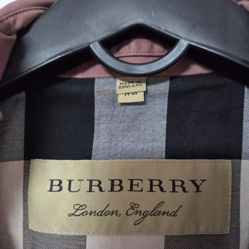 [BUNJANG] Burberry Trench Coat Pink Purple / 정품 버버리 트렌치 코트 핑크 퍼플