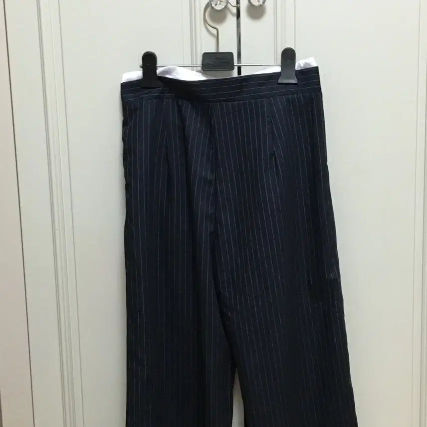 [BUNJANG] Navy Layered Slacks / 네이비 레이어드 슬랙스