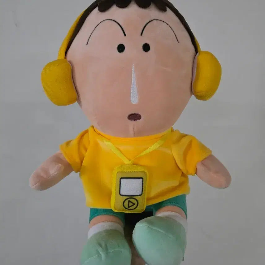 [BUNJANG] Crayon Shin-chan Maenggu Headset Plush Doll / 짱구는 못말려 맹구 헤드셋 28cm 중형 인형