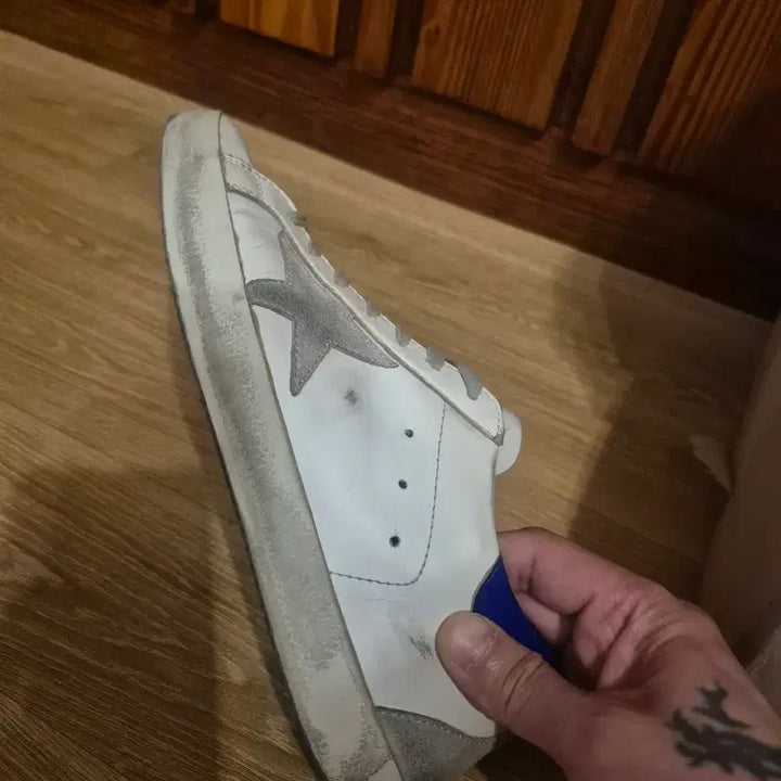 [BUNJANG] Golden Goose White Blue Limited Edition Sneakers / 골든구스 화이트 블루