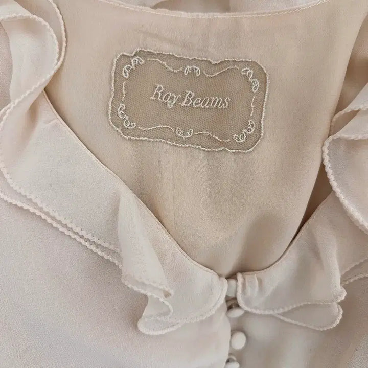 [BUNJANG] Ray Beams Vintage Romantic Ruffle Pleated Dress / Ray Beams 레이빔즈 빈티지 로맨틱 러플 플리츠 원피스 양산형