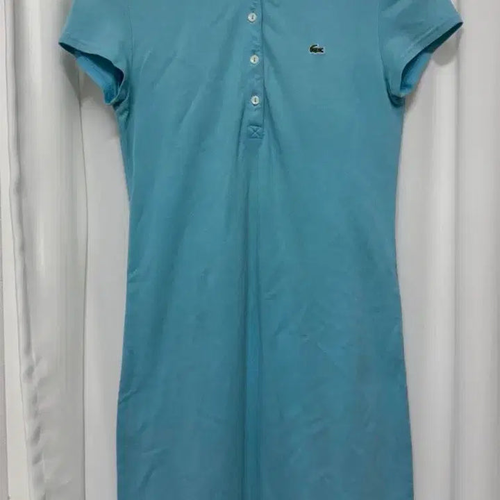 [BUNJANG] Lacoste Sky Blue PK Polo Dress Size 38 / 라코스테 하늘색 pk원피스