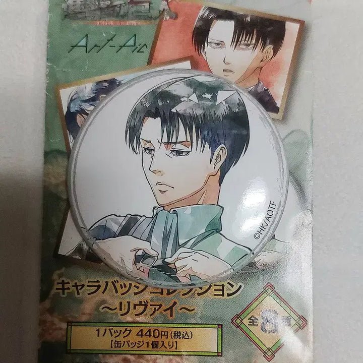 [BUNJANG] Attack on Titan Levi Art-Pic Can Badge / 진격의 거인 리바이 art-pic 아트픽 캔뱃지