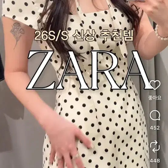 [BUNJANG] ZARA Dot Mini Dress / 자라 도트미니원피스