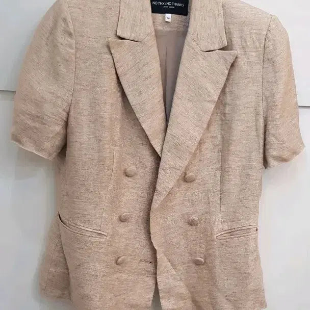 [BUNJANG] Linen 100% Short Sleeve Jacket / 여성 린넨100%  반팔자켓40