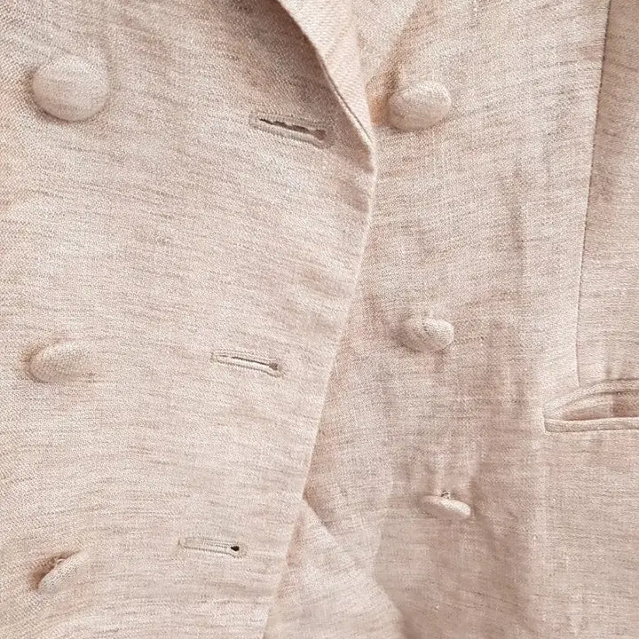 [BUNJANG] Linen 100% Short Sleeve Jacket / 여성 린넨100%  반팔자켓40