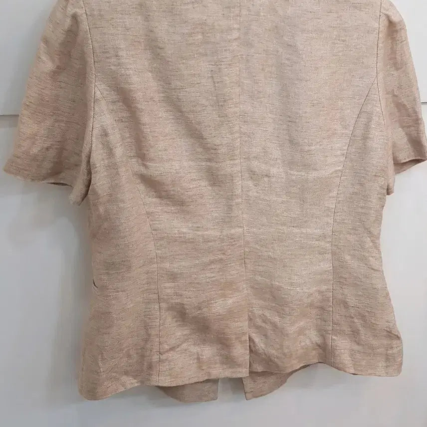 [BUNJANG] Linen 100% Short Sleeve Jacket / 여성 린넨100%  반팔자켓40