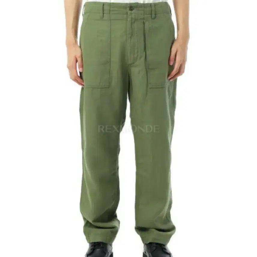 [BUNJANG] Engineered Garments Hemp Satin Fatigue Pants Olive / [S] 엔지니어드가먼츠 햄프 백사틴 퍼티그팬츠 올리브