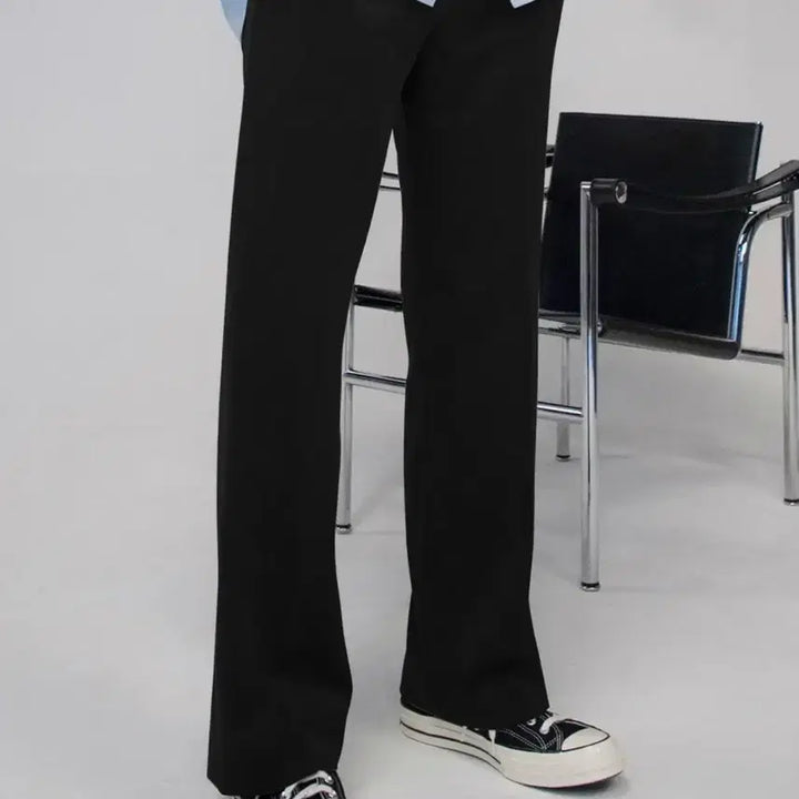 [BUNJANG] Signature Semi Bootcut Slacks Winter Fabric / 세미 부츠컷 슬랙스 겨울원단 새상품