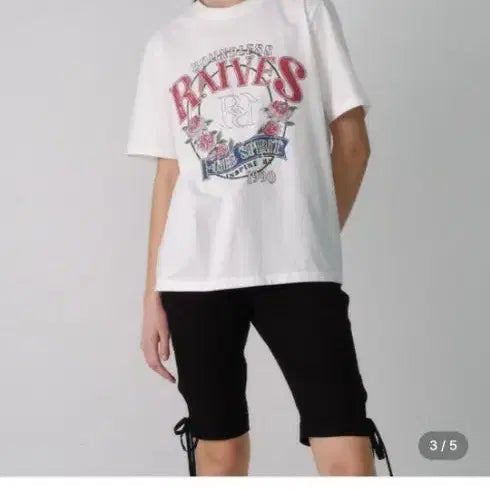[SOLD OUT] 레이브 RAIVE 빈티지 로즈 그래픽 반팔티