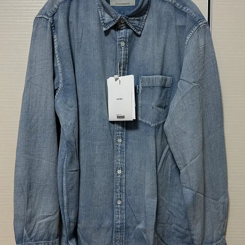 [BUNJANG] Pottery Denim Shirt Size 2 / 포터리 데님 셔츠 2사이즈
