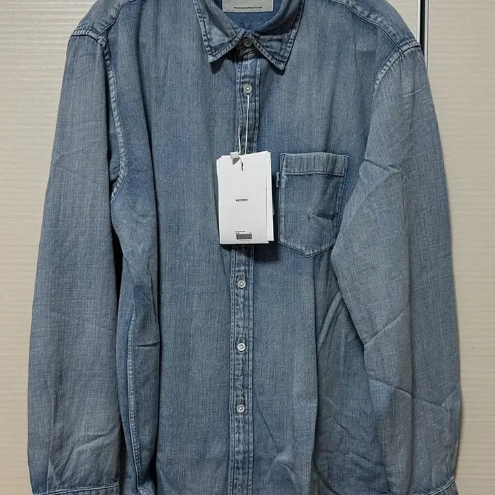 [BUNJANG] Pottery Denim Shirt Size 2 / 포터리 데님 셔츠 2사이즈