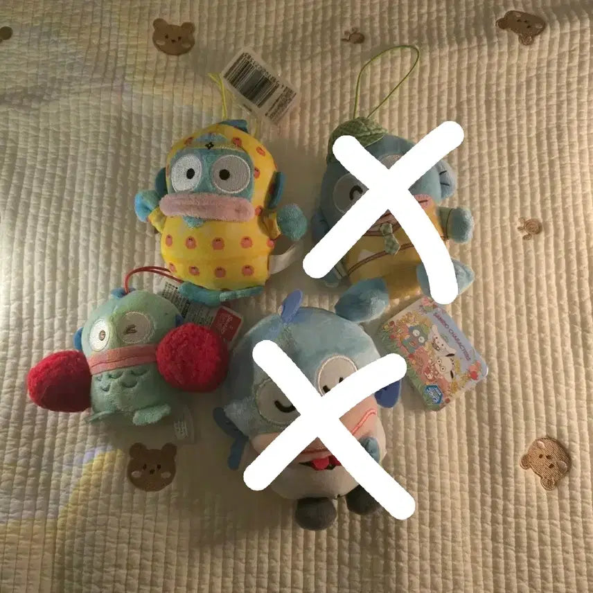 [BUNJANG] Sanrio Yurukawa Hangyodon Doll Keychain Ninja Cheerleader / 산리오 유루카와  한교동 인형 키링 닌자 치어리더 산책