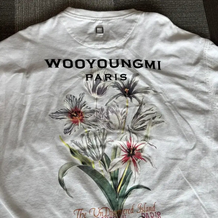 [BUNJANG] Wooyoungmi 24SS Flower Printed Long Sleeve T-shirt / 우영미 24ss 플라워 프린팅 롱슬리브 티셔츠 48
