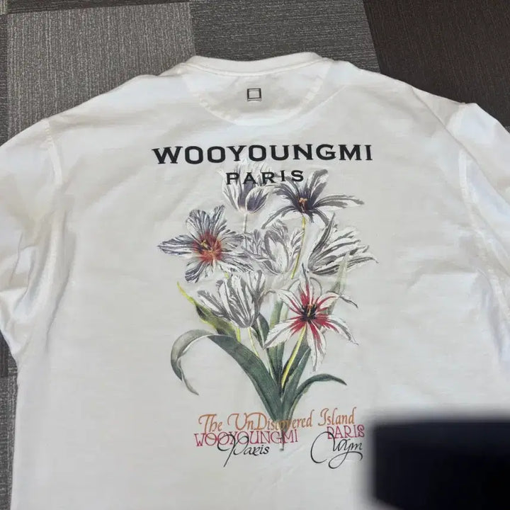 [BUNJANG] Wooyoungmi 24SS Flower Printed Long Sleeve T-shirt / 우영미 24ss 플라워 프린팅 롱슬리브 티셔츠 48