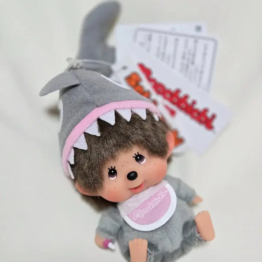 [BUNJANG] Monchhichi Shark Keyring / 몬치치 샤크 키링
