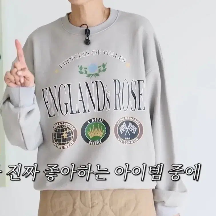 [BUNJANG] 새상품) 앳코너 잉글린드 로즈 프린트 스웻셔츠 맨투맨 / 새상품) 앳코너 잉글린드 로즈 프린트 스웻셔츠 맨투맨