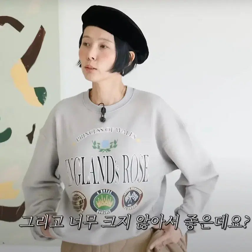 [BUNJANG] 새상품) 앳코너 잉글린드 로즈 프린트 스웻셔츠 맨투맨 / 새상품) 앳코너 잉글린드 로즈 프린트 스웻셔츠 맨투맨