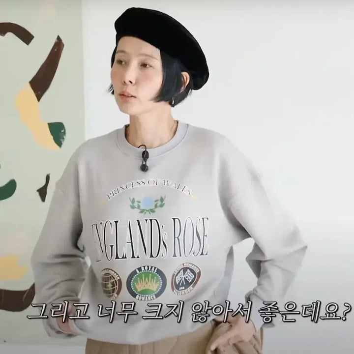 [BUNJANG] 새상품) 앳코너 잉글린드 로즈 프린트 스웻셔츠 맨투맨 / 새상품) 앳코너 잉글린드 로즈 프린트 스웻셔츠 맨투맨
