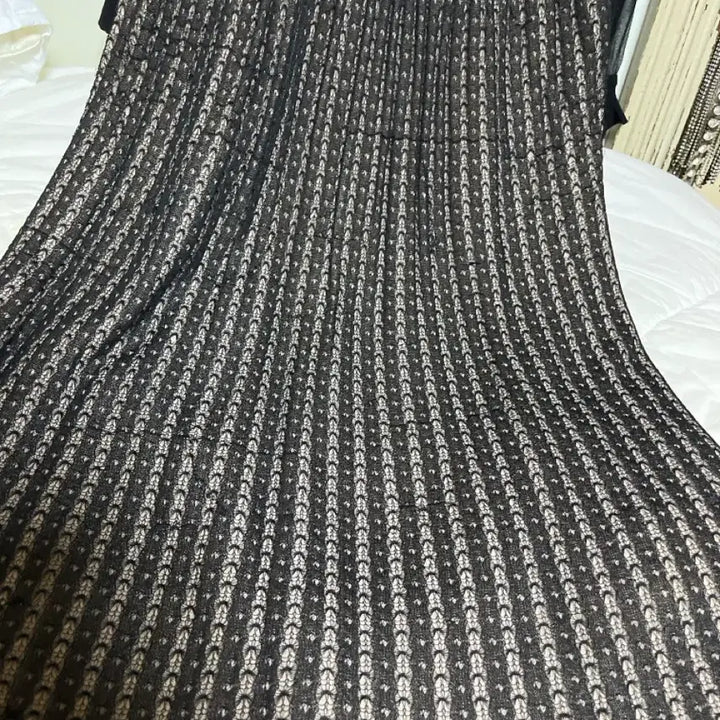 [BUNJANG] Knit Chiffon Midi Dress / 니트쉬폰원피스