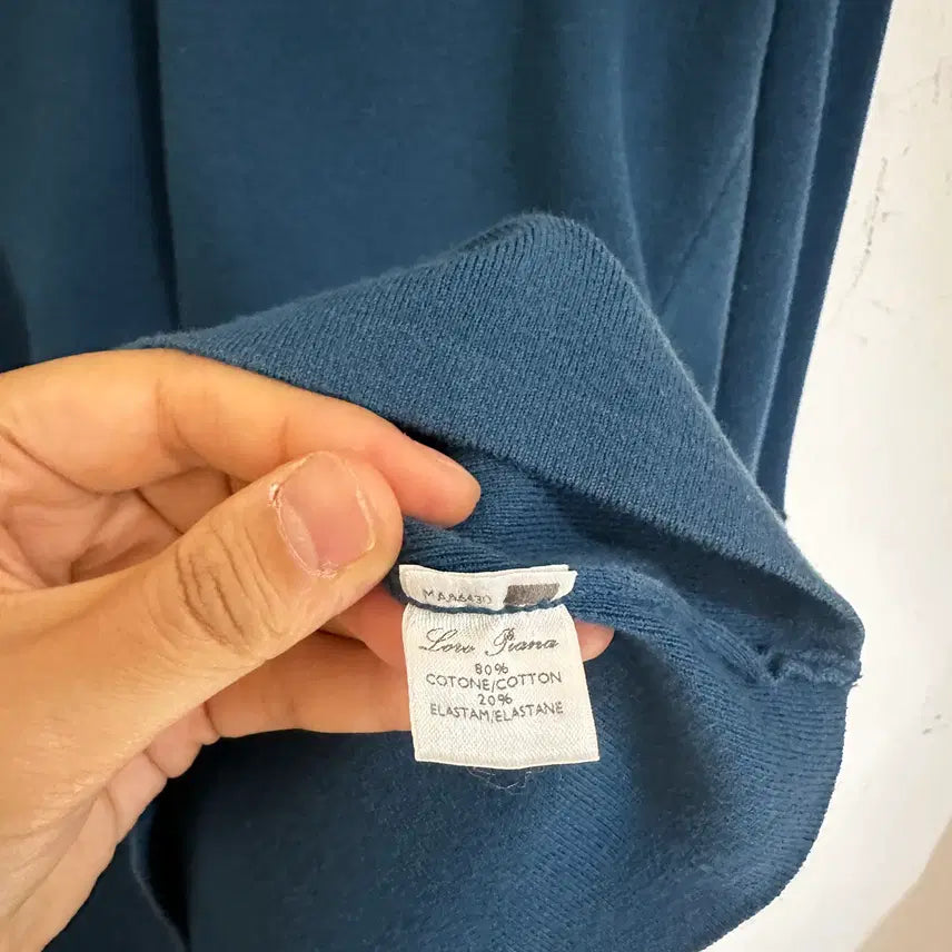 [BUNJANG] Loro Piana V-Neck Collar Knit Sweater / 로로피아나 브이넥 카라 니트