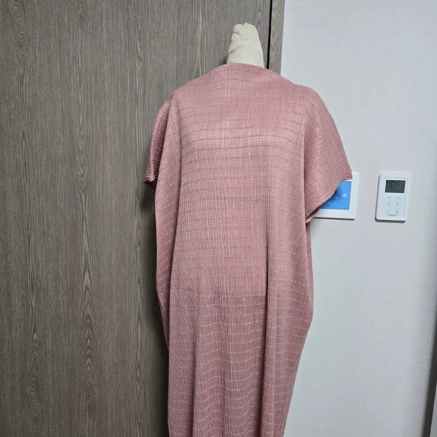 [BUNJANG] Nline Deep Pink Pleated Long Dress / 엔라인  딥핑크 플리츠 롱 원피스 free