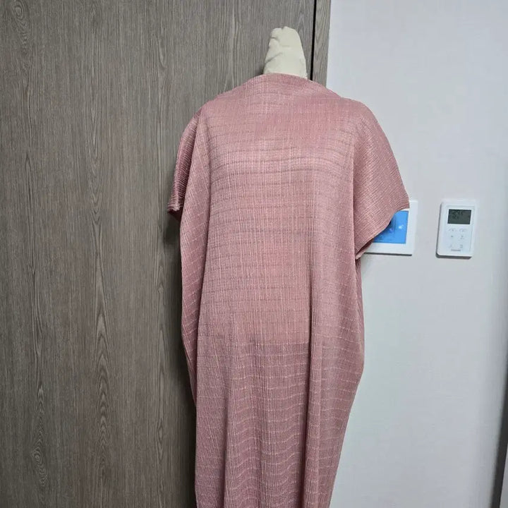 [BUNJANG] Nline Deep Pink Pleated Long Dress / 엔라인  딥핑크 플리츠 롱 원피스 free