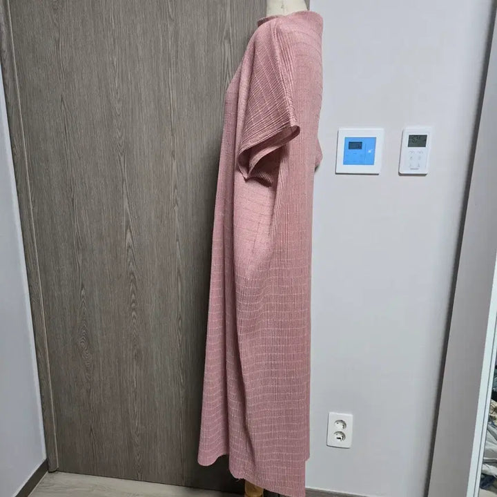 [BUNJANG] Nline Deep Pink Pleated Long Dress / 엔라인  딥핑크 플리츠 롱 원피스 free
