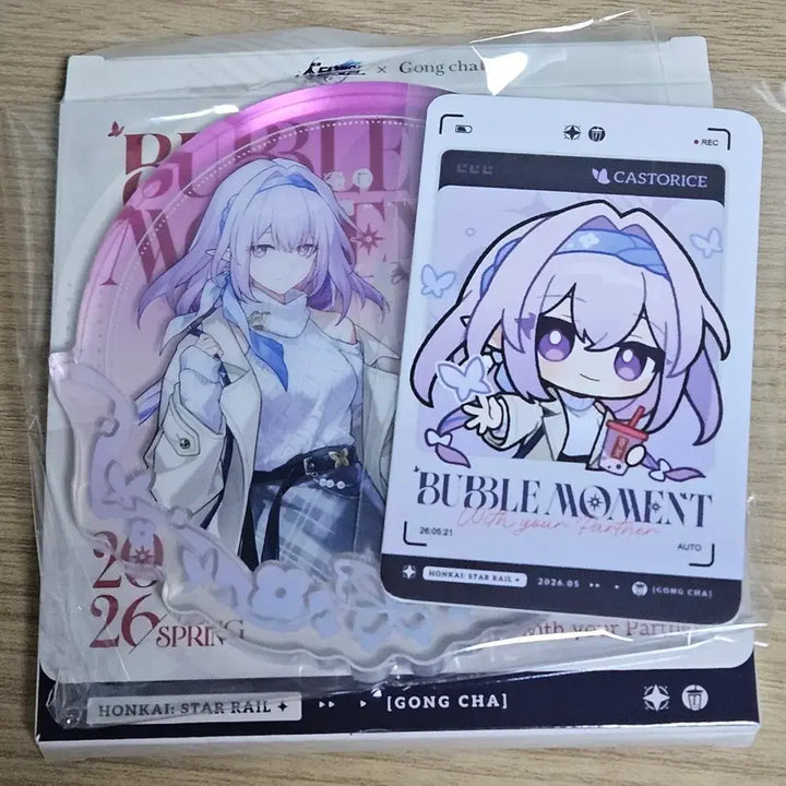 [SOLD OUT] 붕괴 스타레일 공차 콜라보 카스토리스 아크릴 코스터 붕스