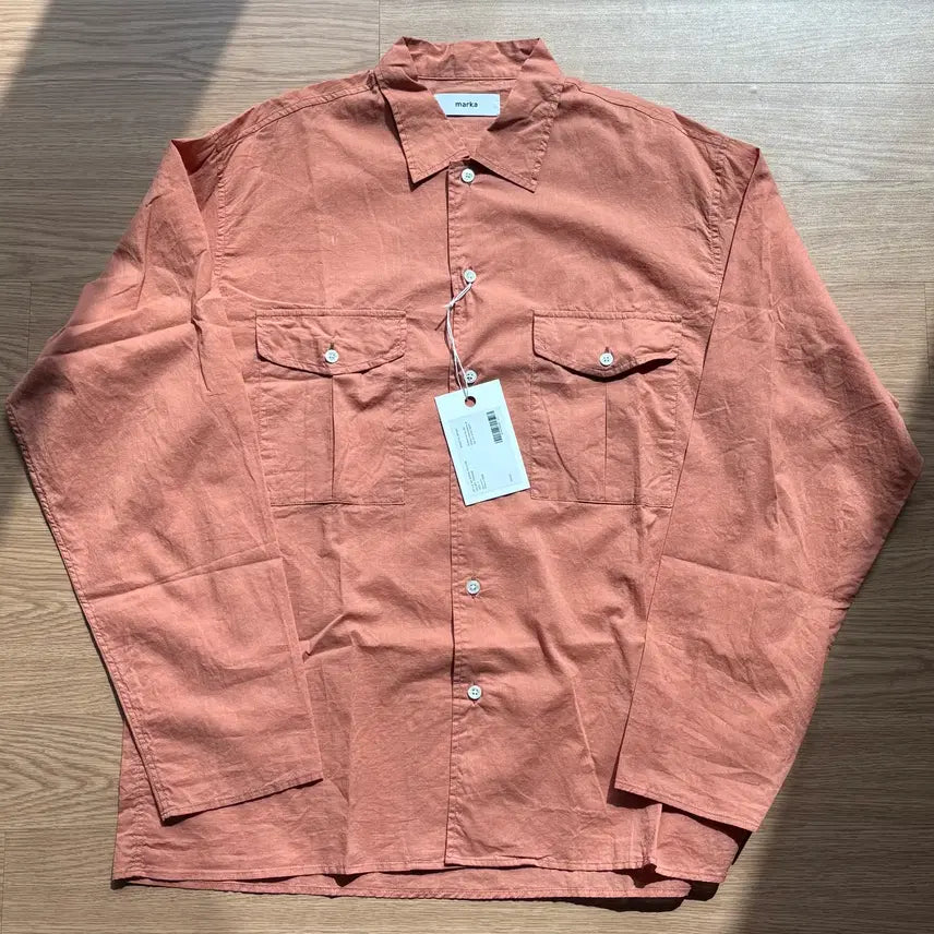 [SOLD OUT] [새상품/2] 마카웨어 오렌지 여름 린넨 셔츠
