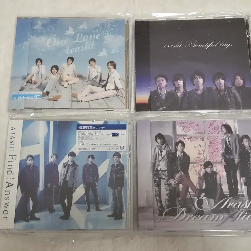 [BUNJANG] Arashi 4 Album Bundle Set (One Love, Beautiful Days, Find The Answer, Dream Alive) - First Press Limited Editions / 아라시 앨범 판매, 음반